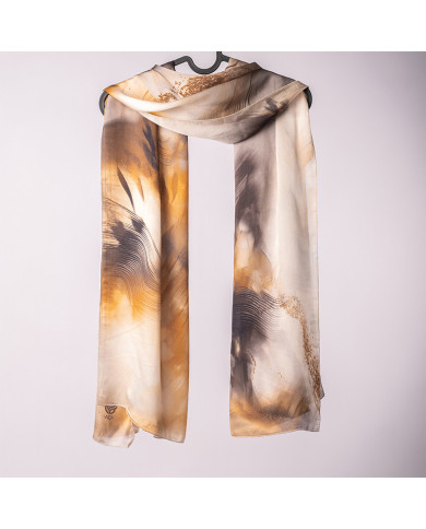 عالم الشال | شالات مطبوعة ساتان الحرير | CH 'O' SATINE DE SOIE IMP 0.65 X 1.70 ACF | 249,00 MAD | الدار البيضاء، المغرب