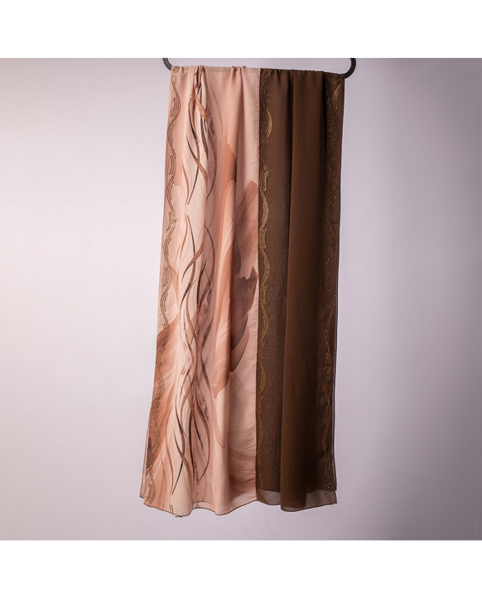 CHALE PATCHALE (7-9) DIGI INDO CHIFFON IMP 0.70 X 1.80
