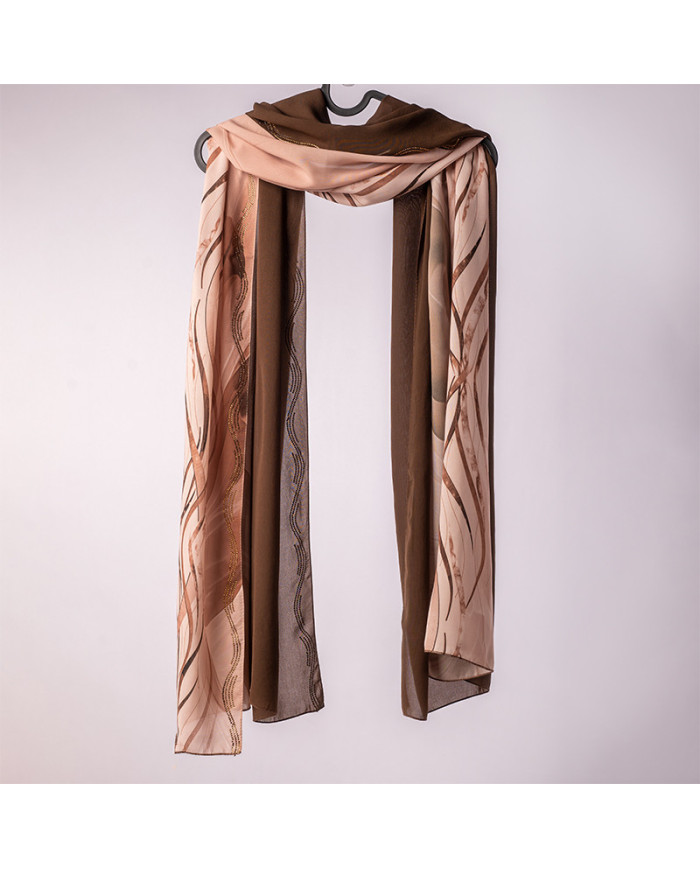 عالم الشال | شالات مطبوعة إندو شيفون | CHALE PATCHALE (7-9) DIGI INDO CHIFFON IMP 0.70 X 1.80 | 190,00 MAD | الدار البيضاء، المغ