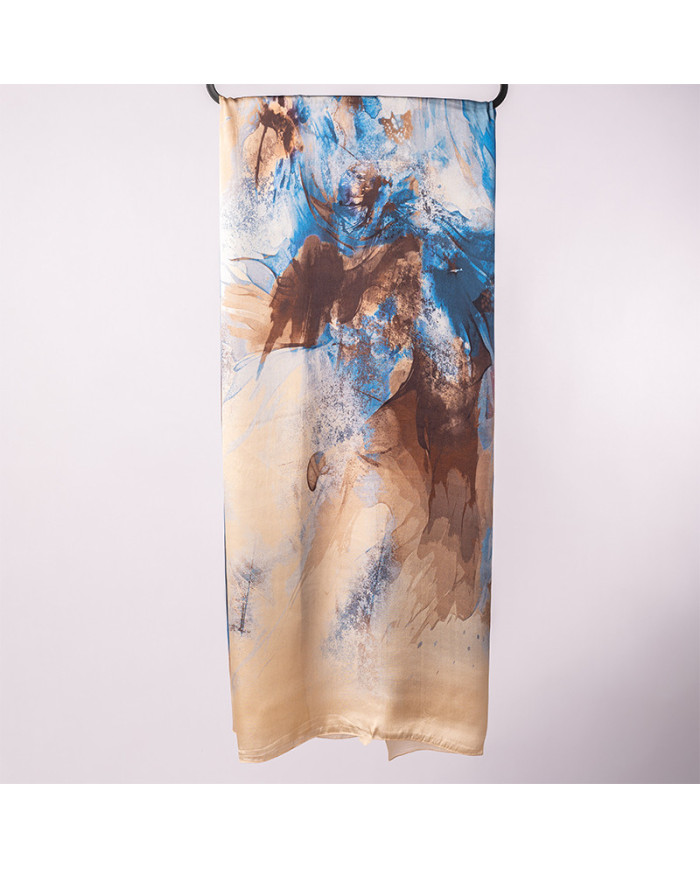 CH 'O' SATINE DE SOIE — Châle Maroc Foulard Femme | Aalam Châle