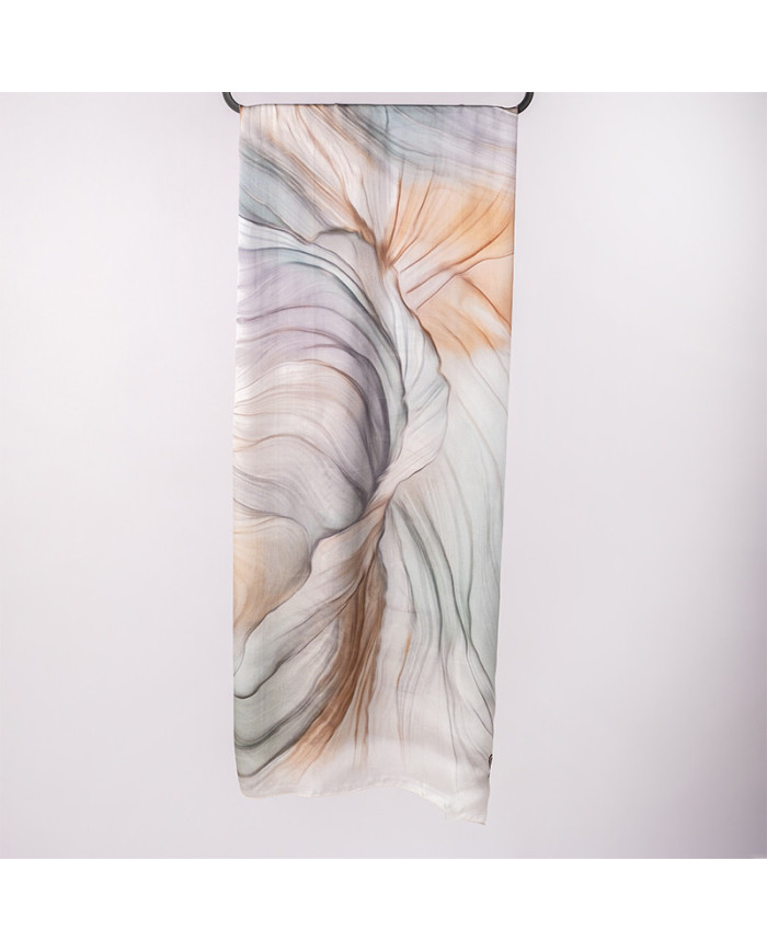 CH 'O' SATINE DE SOIE | Châle Maroc | Foulard Femme | Aalam Châle