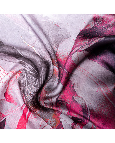 Aalam Châle | Printed Shawls Satin Silk | CH 'O' SATINE DE SOIE IMP 0.65 X 1.70 ACF | 249,00 MAD | Casablanca, Morocco