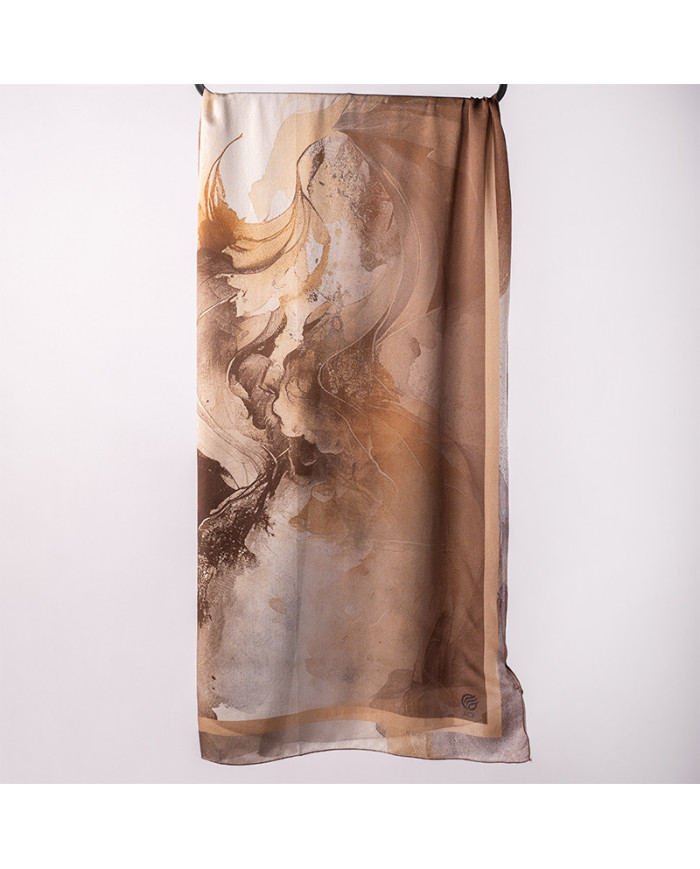 CH 'O' SATINE DE SOIE | Aalam Châle — Foulard Femme Made in Morocco