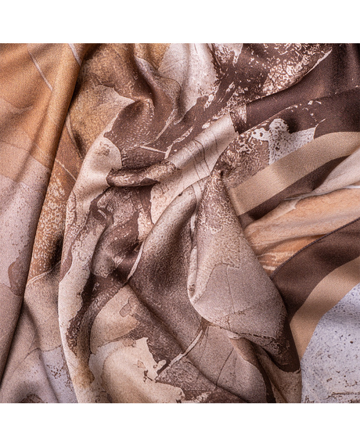 CH 'O' SATINE DE SOIE | Aalam Châle — Foulard Femme Made in Morocco