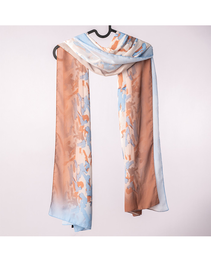 Aalam Châle | Printed Shawls Star Crepe | CH DIGI CREPE ETOILE IMP 0.70 X 1.80 ACF | 70,00 MAD | Casablanca, Morocco