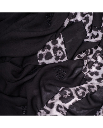 عالم الشال | فولارات مطبوعة إندو شيفون | FOULARD DIGI INDO CHIFFON STRASS IMP 1.05 ACF | 160,00 MAD | الدار البيضاء، المغرب