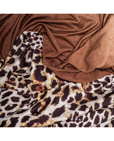 عالم الشال | شالات مطبوعة ليكرا فيسكوز | CHALE LYCRA (1-3) VISCOSE AS STRASS IMP ACF | 160,00 MAD | الدار البيضاء، المغرب