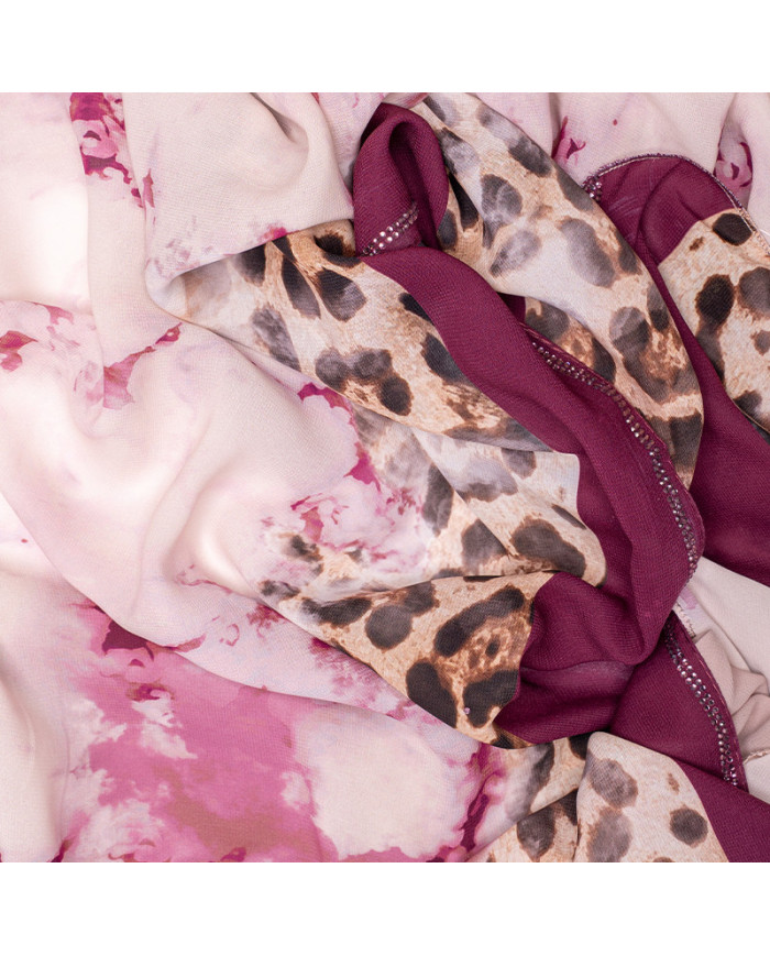 عالم الشال | شالات مطبوعة إندو شيفون | CHALE PATCHALE (4-6) DIGI INDO CHIFFON IMP KBD ACF | 180,00 MAD | الدار البيضاء، المغرب