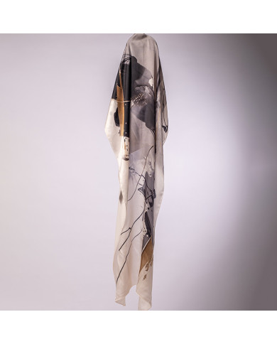 CHALE 'O' SATINE DE SOIE IMP 0.65 X 1.70 ACF