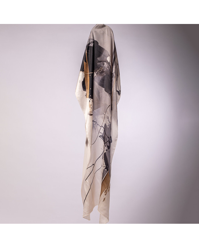 CHALE 'O' SATINE DE SOIE IMP 0.65 X 1.70 ACF