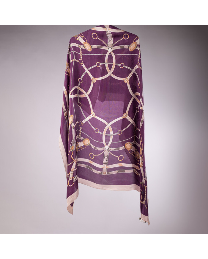 FOULARD 'O' SATINE DE — Châle Maroc Foulard Femme | Aalam Châle