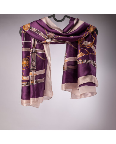 FOULARD 'O' SATINE DE SOIE IMP 1.05 ACF