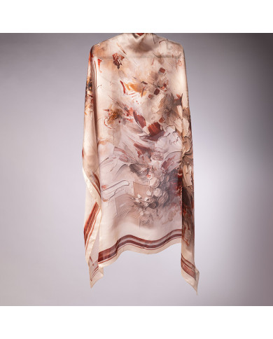 عالم الشال | فولارات مطبوعة ساتان الحرير | FOULARD 'O' SATINE DE SOIE IMP 1.05 ACF | 239,00 MAD | الدار البيضاء، المغرب