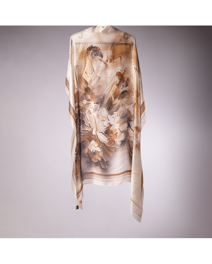 FOULARD 'O' SATINE DE SOIE IMP 1.05 ACF
