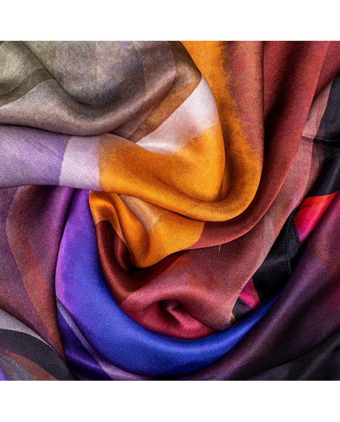 FOULARD 'O' SATINE DE SOIE IMP 1.05 ACF