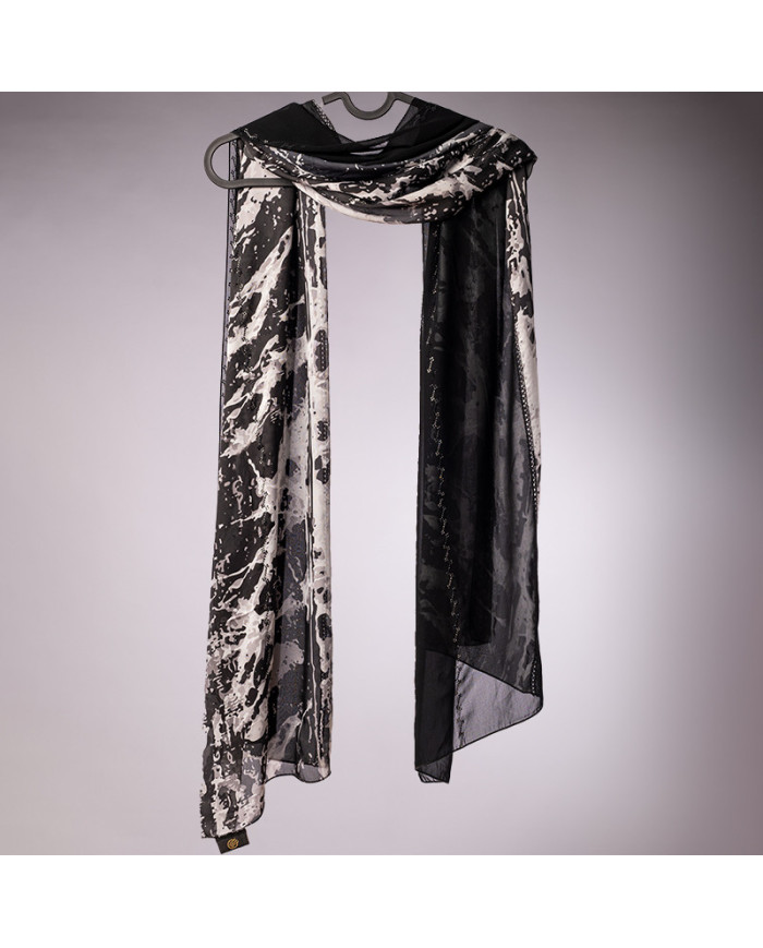 عالم الشال | شالات مطبوعة بيلا سواي | CHALE PATCHALE (7-9) DIGI BELLA SOIE INDO DARSS IMP KBD | 190,00 MAD | الدار البيضاء، المغ