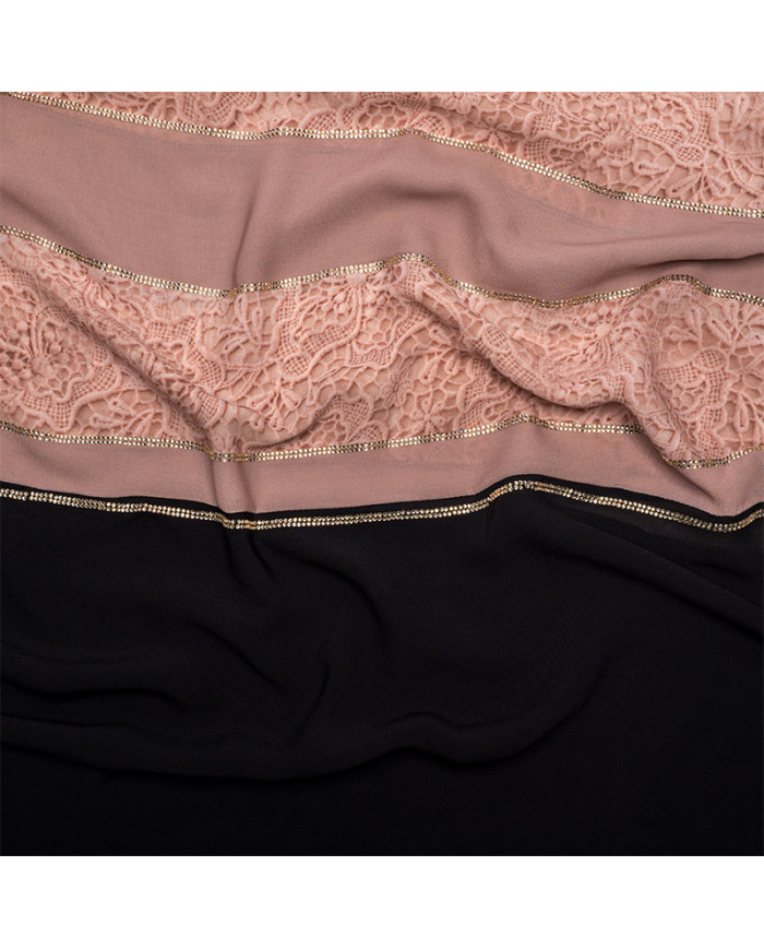 عالم الشال | شالات مطبوعة إندو شيفون | CHALE PATCHALE (10-12) DIGI INDO CHIFFON STRASS | 180,00 MAD | الدار البيضاء، المغرب