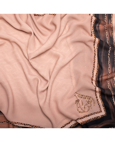 CHALE DIG (4-6) INDO CHIFFON STRASS IMP 0.70 X 1.80