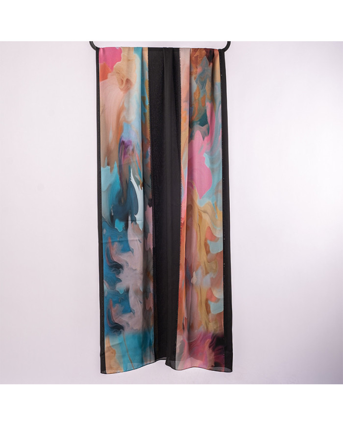 CHALE STRASS (10-12) DIGI CREPE ASSIL IMP 0.70 X 1.80