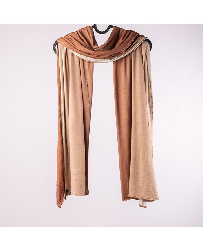 CHALE LYCRA (10-12) VISCOSE DEGRADE STRASS 70X180 ACF