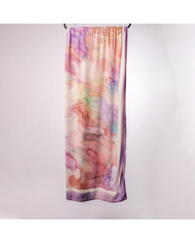 Aalam Châle | Printed Shawls Premium Lycra | CHALE LYCRA DIGI EXTRA FIN IMP 0.75 X 1.90 ACF | 70,00 MAD | Casablanca, Morocco
