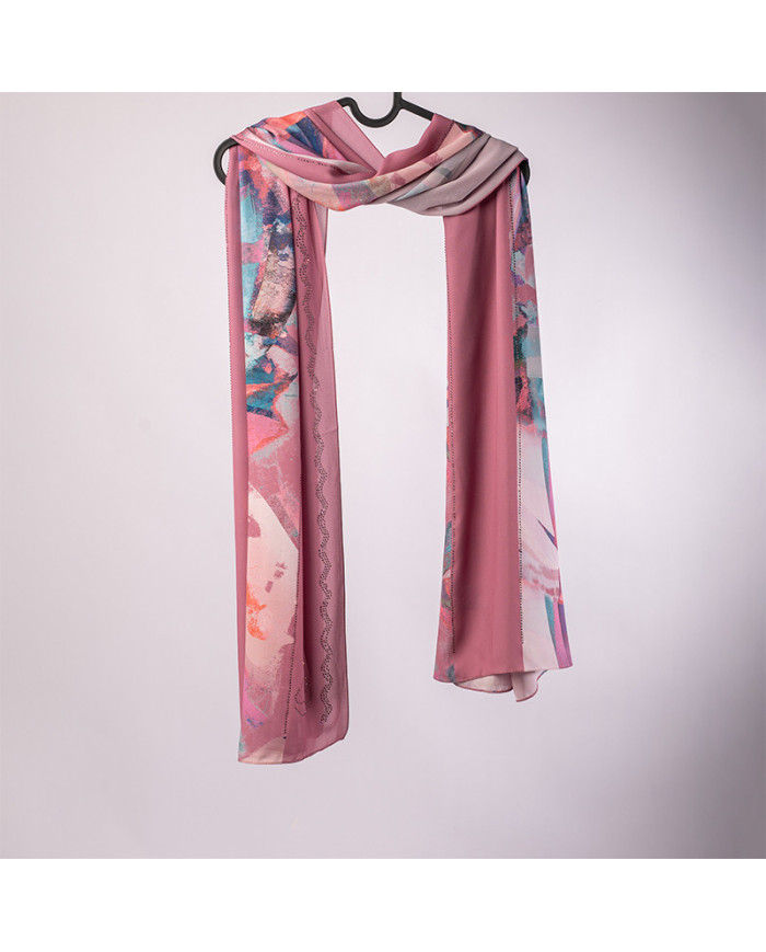 CHALE STRASS DIGI CREPE ETOILE IMP 0.70 X 1.80