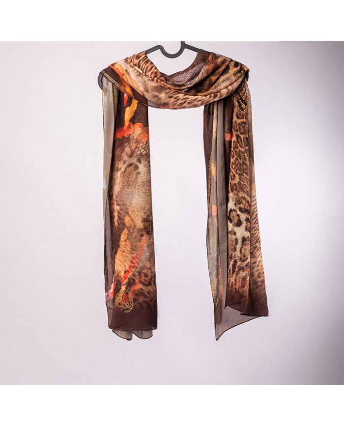 CHALE DIG (10-12) INDO CHIFFON STRASS IMP KBD ACF