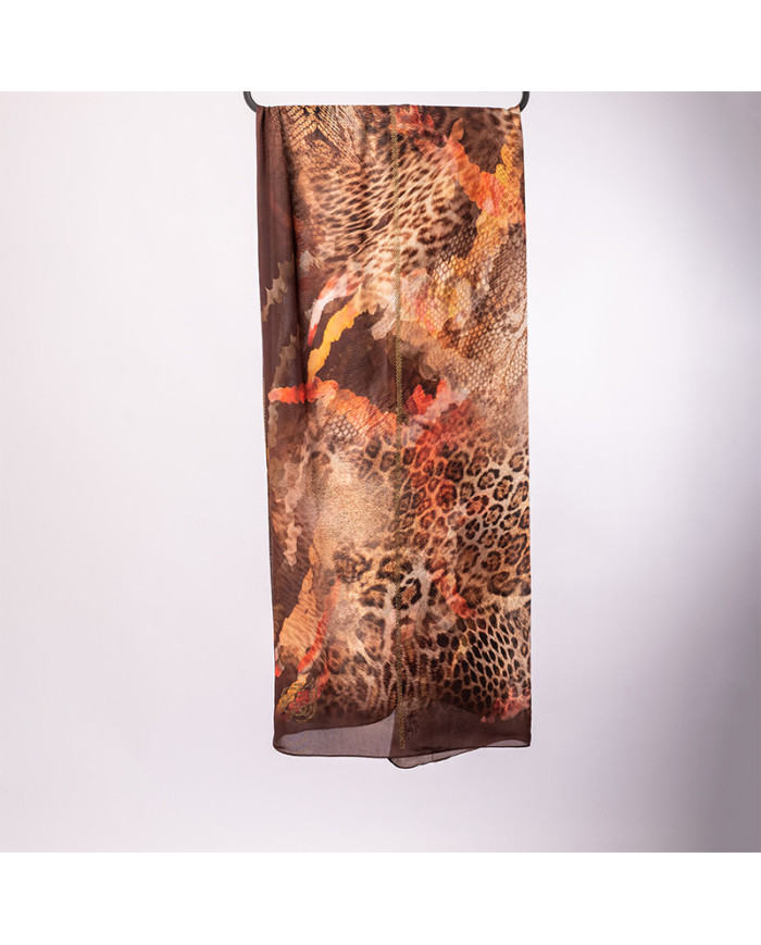 CHALE DIG (10-12) INDO CHIFFON STRASS IMP KBD ACF