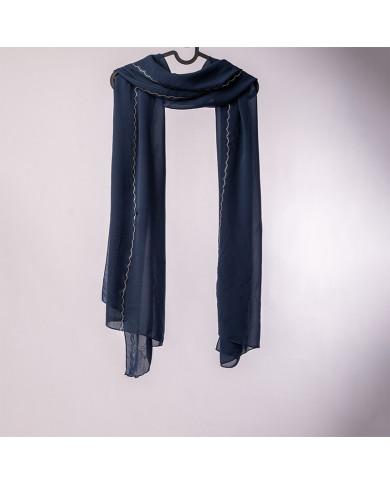 CHALE INDO CHIFFON STRASS A0278 UNI ACF