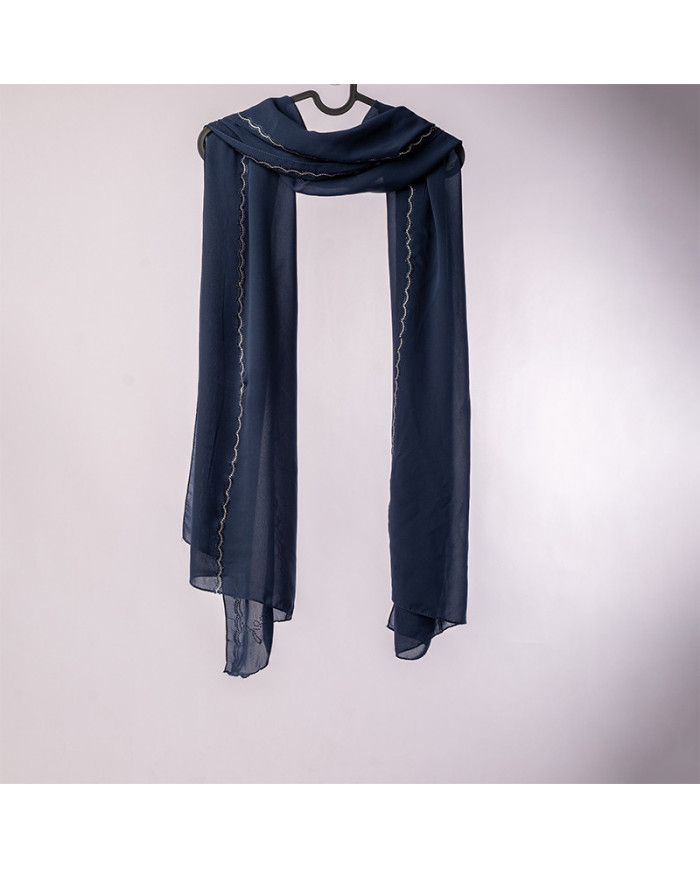 عالم الشال | شالات سادة إندو شيفون | CHALE INDO CHIFFON STRASS A0278 UNI ACF | 149,00 MAD | الدار البيضاء، المغرب