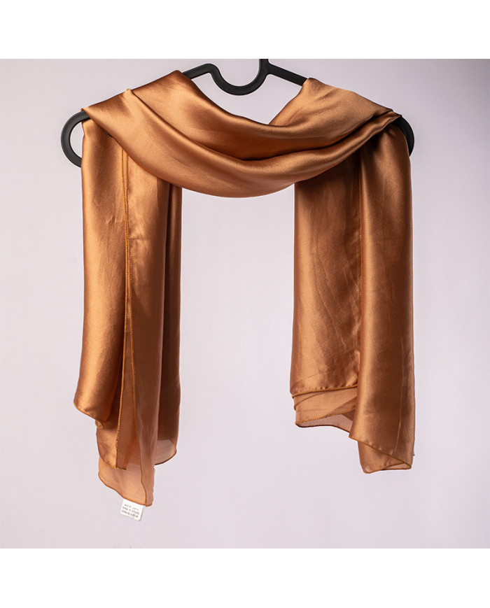 FOULARD 'O' SATINE DE SOIE UNI 1.05 ACF