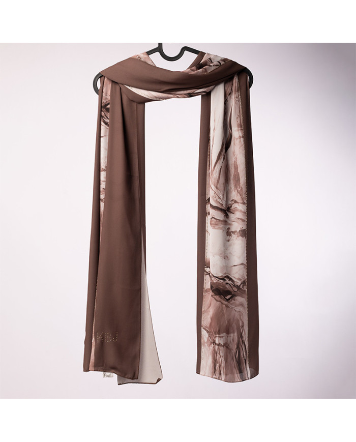 CHALE STRASS DIGI CREPE ETOILE IMP 0.70 X 1.80