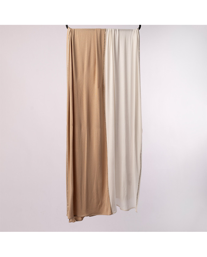 Aalam Châle | Solid Shawls Premium Lycra | CHALE PATCHALE LYCRA STRASS 6LA0227 UNI KBD ACF | 150,00 MAD | Casablanca, Morocco