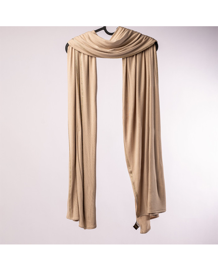 Aalam Châle | Solid Shawls Premium Lycra | CHALE LYCRA STRASS 9LA0330 UNI KBD ACF | 100,00 MAD | Casablanca, Morocco
