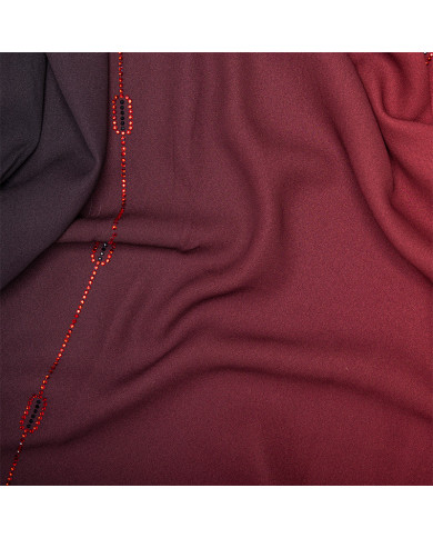 عالم الشال | شالات مطبوعة كريب شرقية | CHALE DIGI (7-9) CREPE SHARKIA STRASS KBD IMP | 150,00 MAD | الدار البيضاء، المغرب