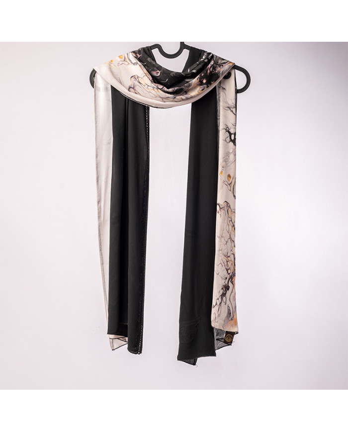 عالم الشال | شالات مطبوعة كريب شرقية | CHALE PATCHALE (7-9) DIGI CREPE SHARKIA DARSS KBD IMP | 200,00 MAD | الدار البيضاء، المغر