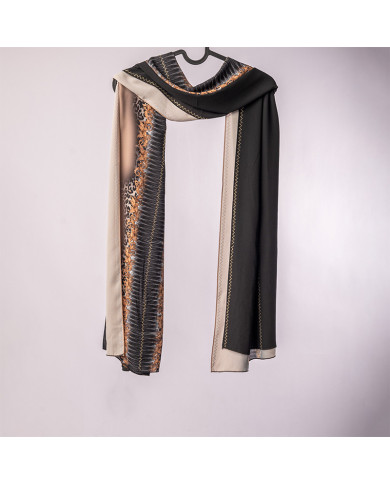 عالم الشال | شالات مطبوعة كريب شرقية | CHALE PATCHALE (7-9) DIGI CREPE SHARKIA DARSS KBD IMP | 200,00 MAD | الدار البيضاء، المغر