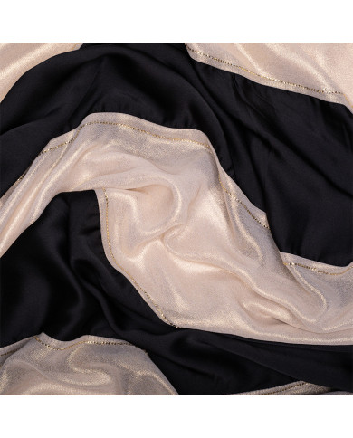 CHALE PATCHALE GOLD SATIN DIAM STRASS UNI 70X1.85 7LA0001