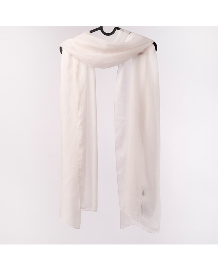 Aalam Châle | Solid Shawls Silk Chiffon | CHALE O MOUSS DE SOIE UNI 0.75X1.80 ACF | 130,00 MAD | Casablanca, Morocco