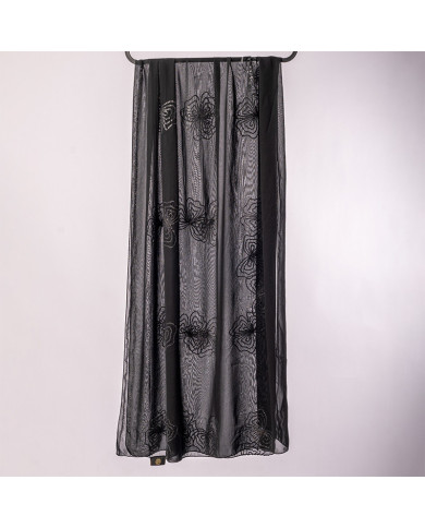 Aalam Châle | Solid Shawls Premium Fabric | CHALE INDO BRD STRASS UNI 0.70 X 180 (2LA072) KBD | 129,00 MAD | Casablanca, Morocco