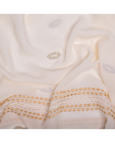 Aalam Châle | Solid Shawls Premium Fabric | CHALE INDO BRD STRASS UNI 0.70 X 180 (6LA079) KBD | 129,00 MAD | Casablanca, Morocco