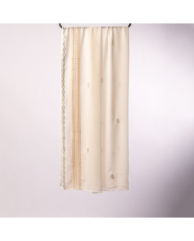 Aalam Châle | Solid Shawls Premium Fabric | CHALE INDO BRD STRASS UNI 0.70 X 180 (6LA079) KBD | 129,00 MAD | Casablanca, Morocco