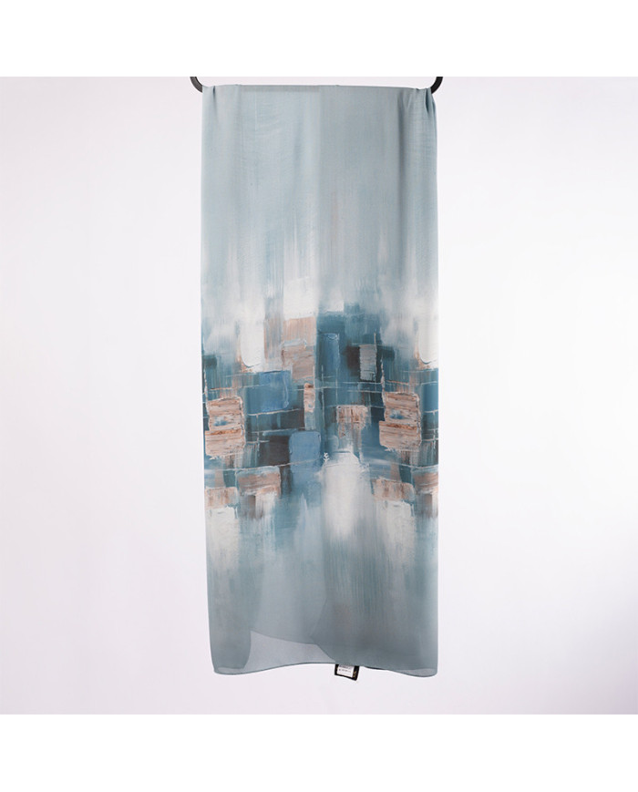 Aalam Châle | Printed Shawls Star Crepe | CH DIGI CREPE ETOILE IMP 0.70 X 1.80 ACF | 70,00 MAD | Casablanca, Morocco