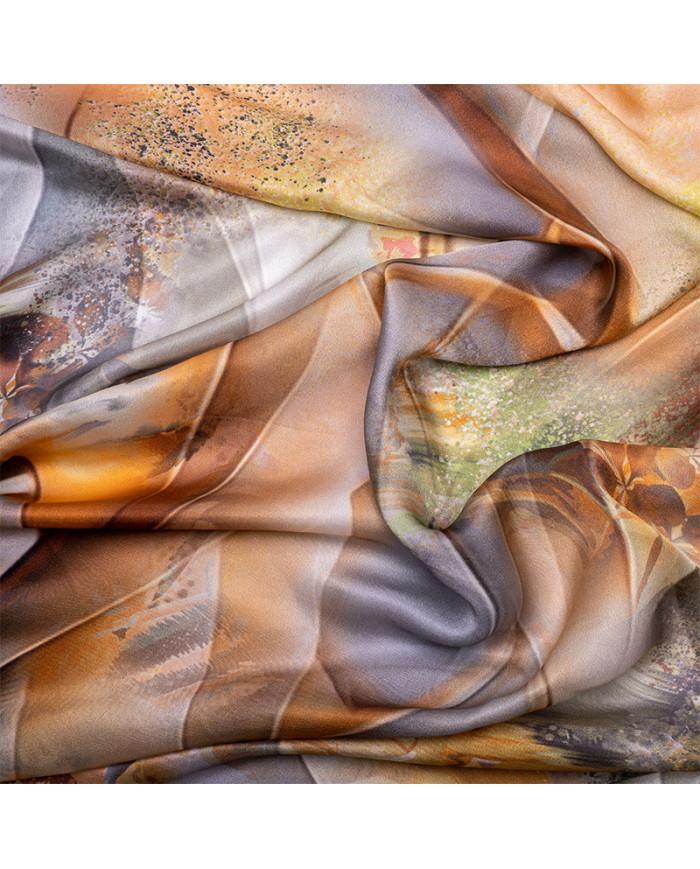 FD 'O' SATINE DE SOIE | Châle Maroc | Foulard Femme | Aalam Châle