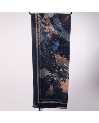 Aalam Châle | Printed Shawls Alexandrie Crepe | CHALE CREPE ALEXANDRIE IMP 0.70 X 1.80 ACF | 60,00 MAD | Casablanca, Morocco