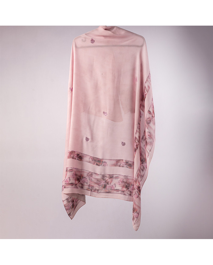 FOULARD DIGI CREPE ETOILE STRASS IMP 1.50