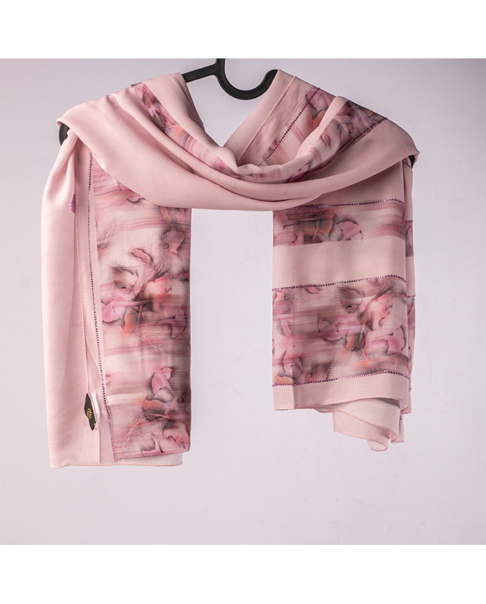 Aalam Châle | Printed Scarves Star Crepe | FOULARD DIGI CREPE ETOILE STRASS IMP 1.50 | 149,00 MAD | Casablanca, Morocco