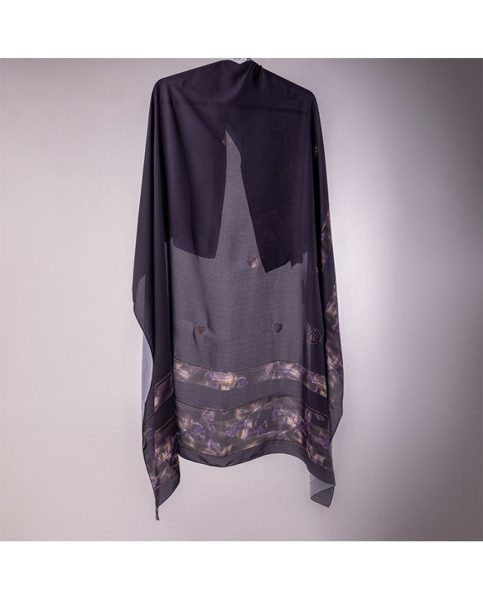 FOULARD DIGI CREPE ETOILE STRASS IMP 1.50