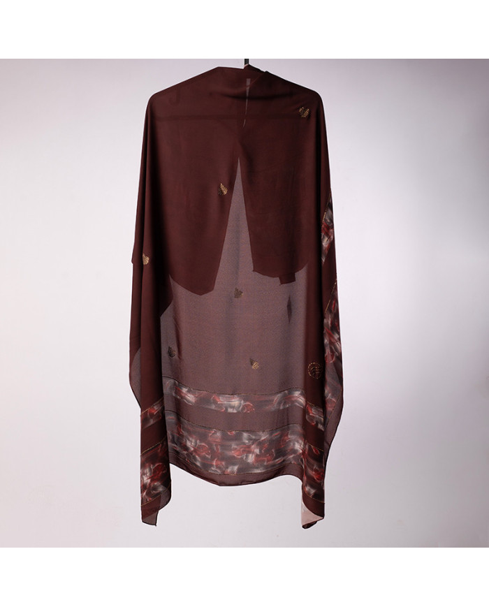 FOULARD DIGI CREPE ETOILE STRASS IMP 1.50