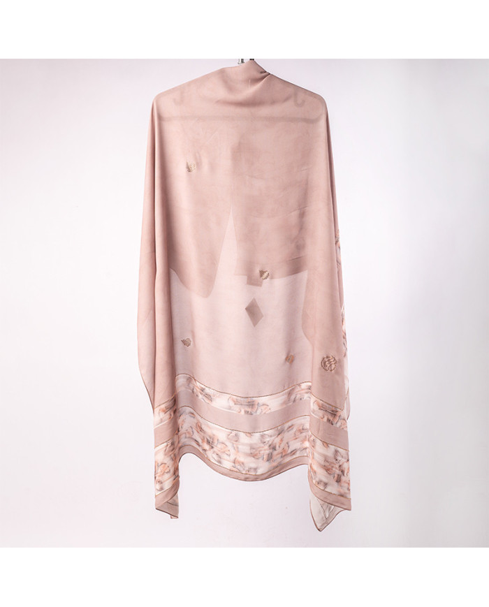 FOULARD DIGI CREPE ETOILE STRASS IMP 1.50